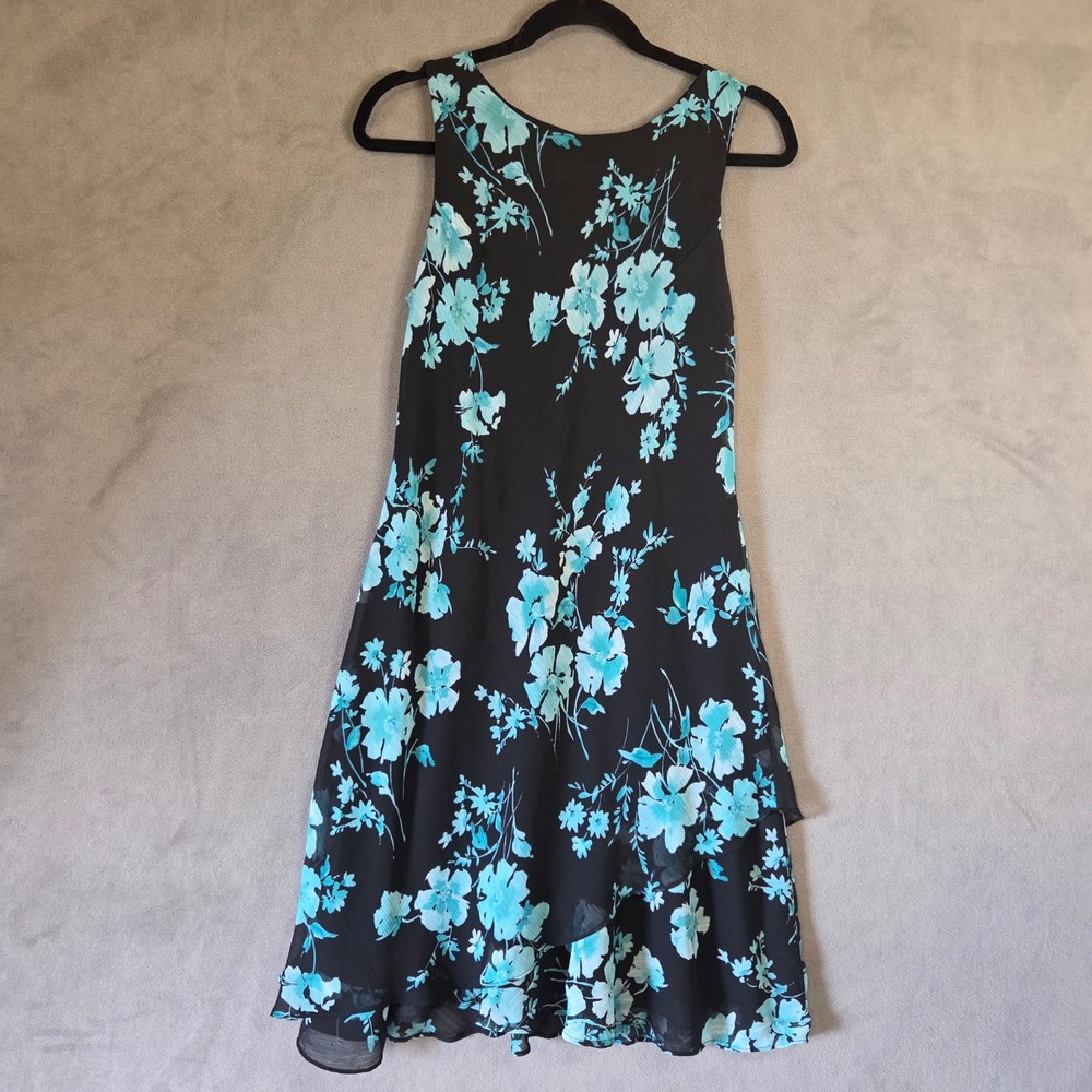 Studio I Tiered Floral Dress Women 12P Sheer Whimsigoth Y2K Fairycore Ruffle